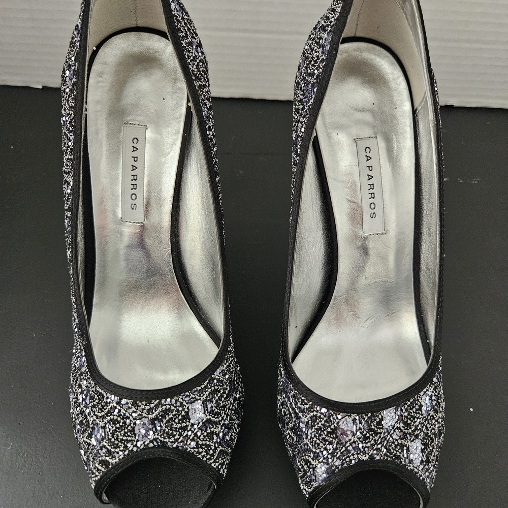 Caparros Black and Silver Women's Shoes